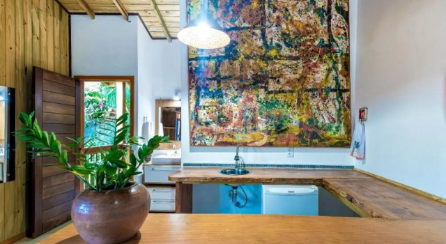 Люкс с видом на море Pousada Casa do Ceo