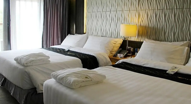 Двухместный номер Deluxe с балконом и с красивым видом из окна Le Monet Hotel