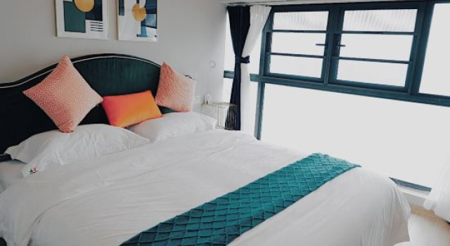 Люкс Luxury с 2 комнатами Mingsu Boutique Loft Seaview Apartment (Haikouwan Shop)
