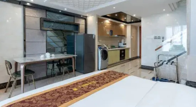 Кровать в общем номере Louidon Mega Apartment Hotel Of Kam Rueng Plaza - Sunshine Apartment