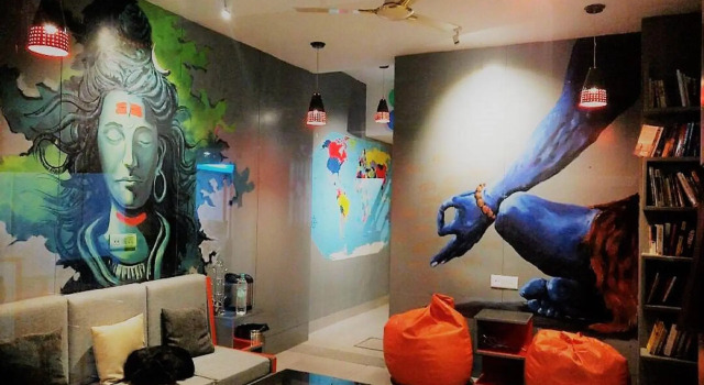 Кровать в общем номере Shiv Shakti Hostel