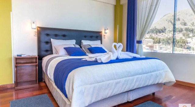 Двухместный номер Standard с балконом и с видом на озеро Hotel Lago Azul
