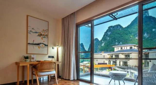 Номер Standard Yangshuo Fadai overhanging hot spring light luxury hotel