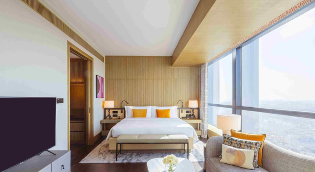 Двухместный номер Deluxe с видом на город MGM Shanghai West Bund