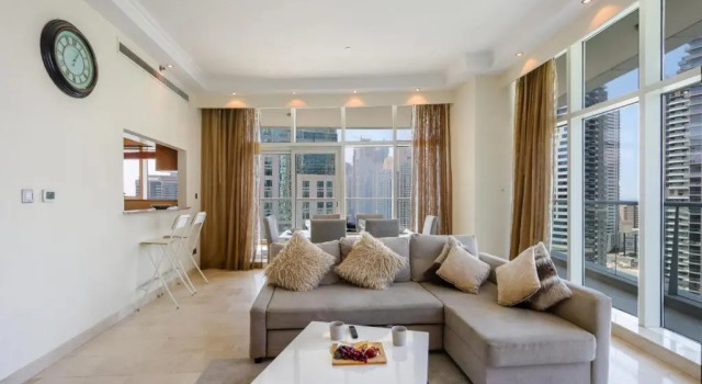 Dubai Marina 3 Bedroom Suite with Full Marina View, Забронировать Апартаменты/квартира Апартаменты Эмирата Дубая, рядом с Dubai Marina Yacht Club, Апартаменты/квартира