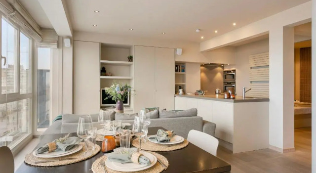 Апартаменты Unique 2 bedroom apartment with sea-view nearby the centre of Knokke