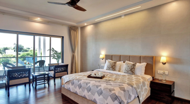 ELIVAAS Horizon Luxe 5BHK Villa, Забронировать Вилла Отели штата Раджастхана с парковкой, Парковка