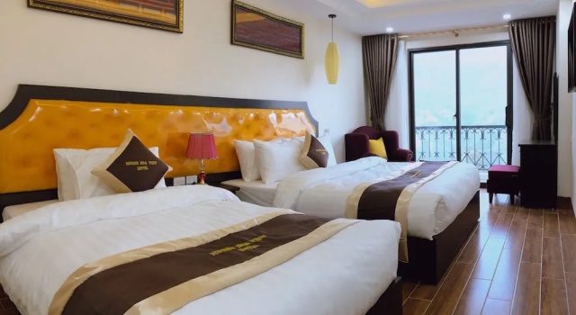 Трёхместный номер Deluxe Muong Hoa View Hotel