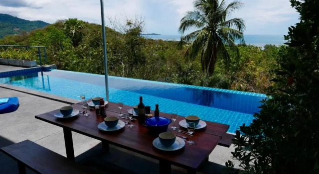Ko Samui Seaview pool villa Philippa with car, Забронировать Вилла Отели Южного Таиланда с парковкой, Парковка