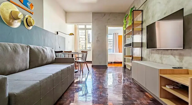 Practical Apt in Downtown 350m SC Museum Cat406, Rezervasyon Otel Florianópolis Parana