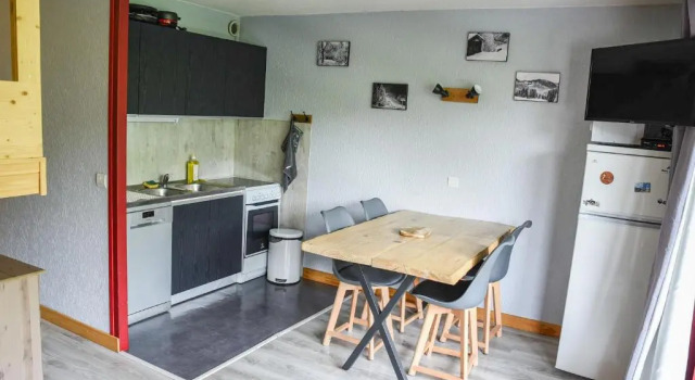 Студия Le Relai S31 - Grand et lumineux studio avec coin montagne 4-6 pers, tout équipé, avec WIFI, à 30m des pistes avec un grand balcon, DRAPS NON COMPRIS