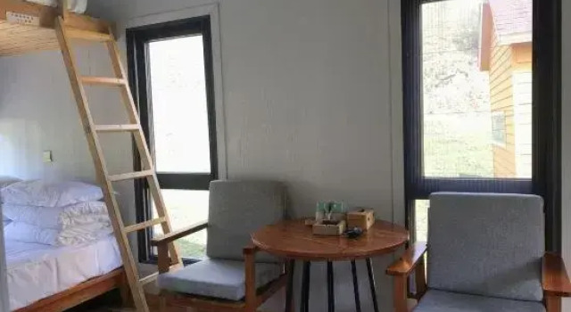 Кровать в общем номере Guanshan Grasslands RV Campground