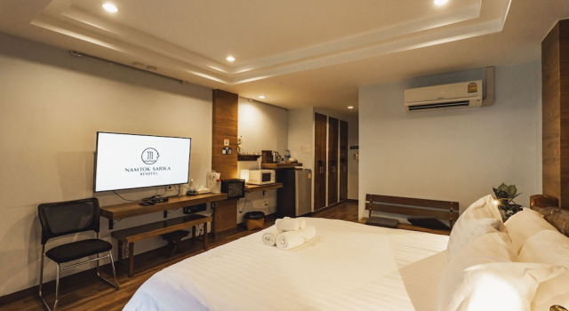 Двухместный номер Deluxe Цокольный этаж с балконом Namtok Sarika Resotel
