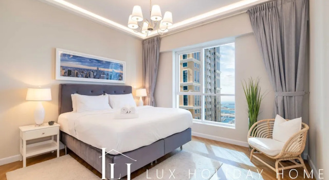 Lux The Marina Sea View Suite 2, Забронировать Отель Дубай Эмират Дубай, рядом с Остановка трамвая Marina Towers
