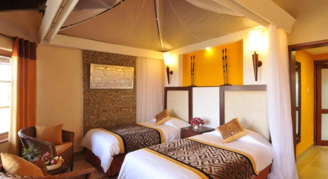 Двухместный номер Deluxe Ol Tukai Lodge Amboseli