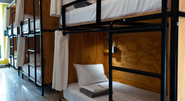 Кровать в общем номере Mayan Monkey Los Cabos - Social Hostel