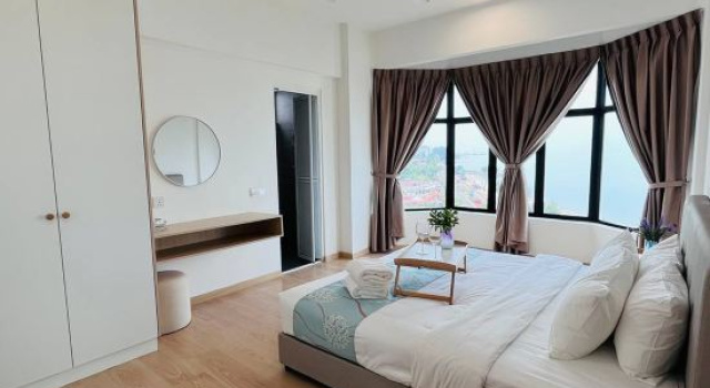 Люкс Premium с 2 комнатами с видом на море Mutiara Melaka Beach Resort by MWH