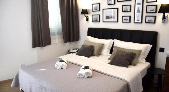 Студия с балконом и с видом на море Blue Star Apartments