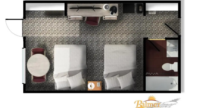 Четырёхместный номер Deluxe Balmer Hotel