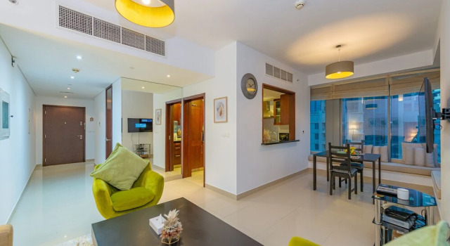 Апартаменты Marco Polo - 2 BR with Burj Khalifa View - 5 min to Dubai Mall