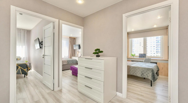 Cozy 2 room apartment on the 19th floor, Đặt Căn hộ Perm' Perm Krai