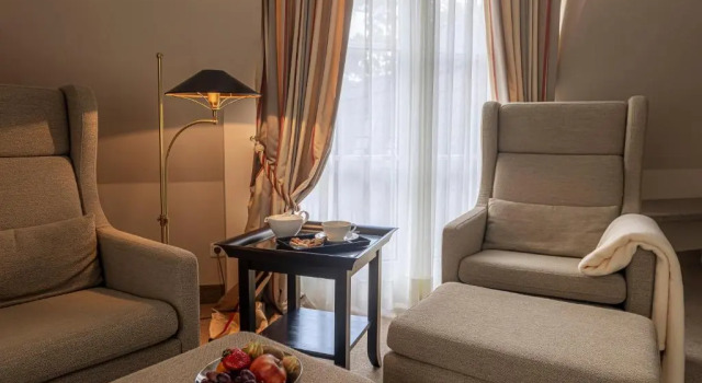 Двухместный номер Deluxe с балконом и с видом на море Strandhotel Fontana
