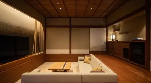 Кровать в общем номере Awazuonsen Kitahachi