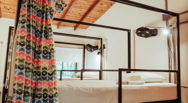 Кровать в общем номере Centro Hostel Medellin