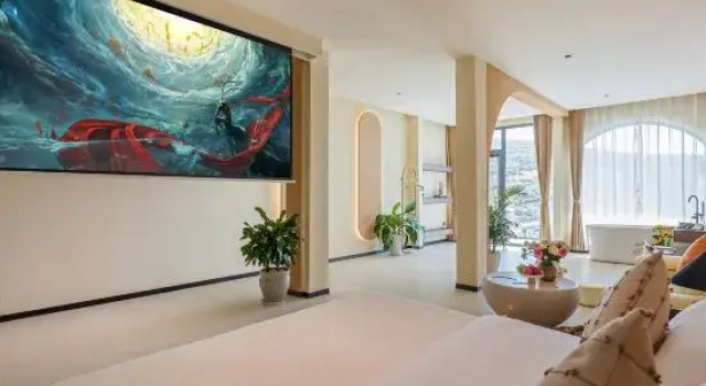 Двухместный люкс Deluxe Dali Qingjing Waterfront Vacation Apartment (Shuanglang Erhai)