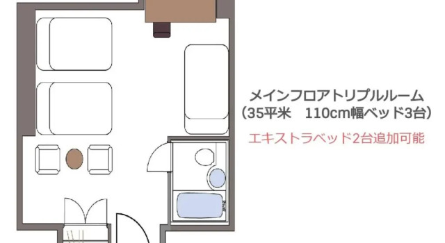 Трёхместный номер Standard Richmond Hotel Sendai - Reopened After Renovation on 28 Dec 2024
