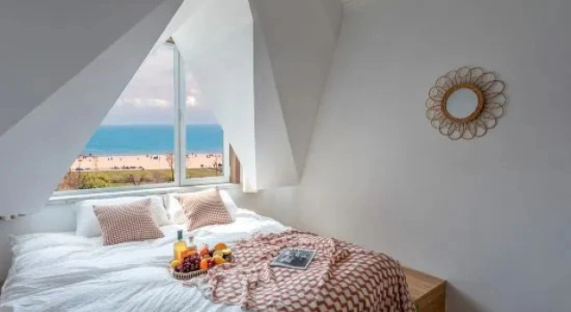 Люкс с 2 комнатами с красивым видом из окна Zhenhai Seaview Travel Photography Homestay