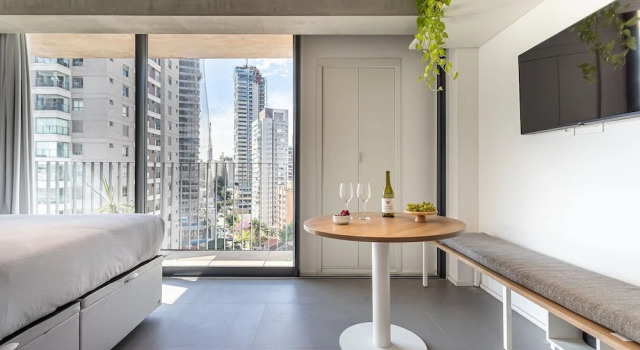 Студия Premier Onze22 by Viva - Estúdios Modernos a 400m do Metrô Vila Madalena com Piscina no Rooftop