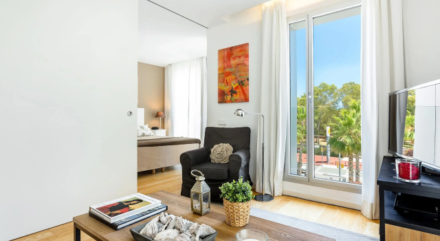 Barcelona - 1 Bedroom Apartment, Shared Terrace With Swimming Pool - Hoa 42151, Забронировать Апартаменты/квартира Апартаменты провинции Барселоны, Апартаменты/квартира