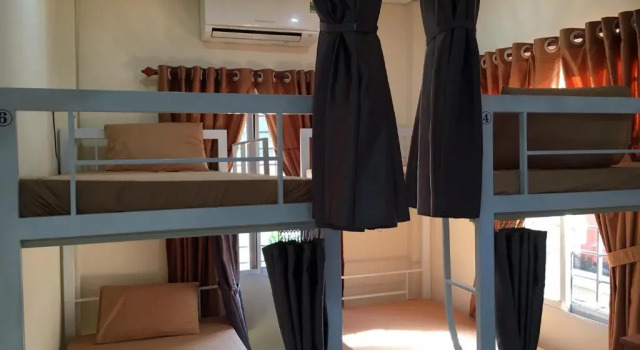 Кровать в общем номере Maily Hostel