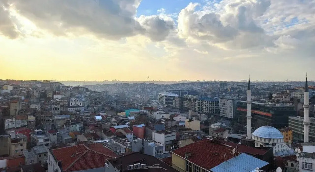 Апартаменты с 2 комнатами с балконом и с видом на город Twodo Exclusive Apart Taksim