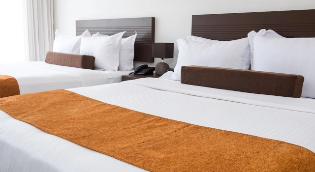 Четырёхместный номер Comfort с видом на бассейн Hotel Latitud 15