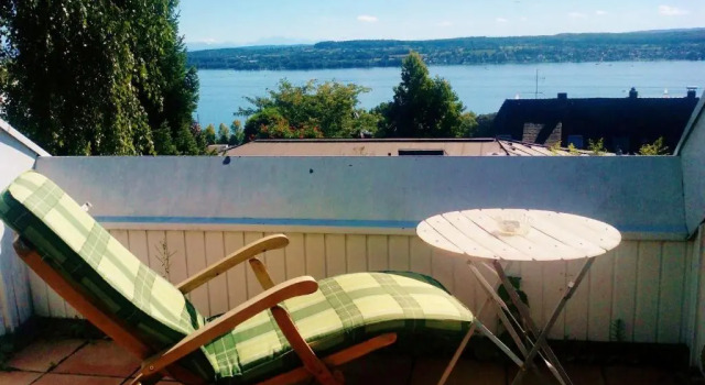 Апартаменты Ferienwohnung mit Seeblick und Dachterrasse in Überlingen
