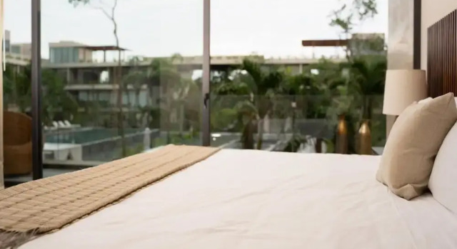 Private Peaceful Sensational Location Luxury Studio With Pool View Free Gym Beach Club Access, Rezervasyon Otel Tulum havuzlu oteller, Yüzme Havuzu