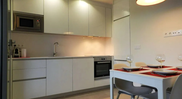 Семейные апартаменты с 2 комнатами с балконом Panorama Beach Apartamento Junto al Mar