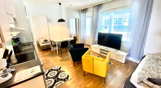Трёхместный номер Standard с балконом DP Apartments Vaasa