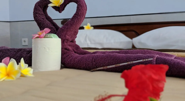 Двухместный номер Deluxe с балконом Serangan Inn Mimba