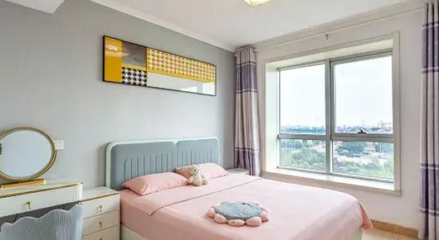 Люкс с 3 комнатами с видом на море Rizhao Shuohai Seaview Homestay (Wanpingkou Branch)