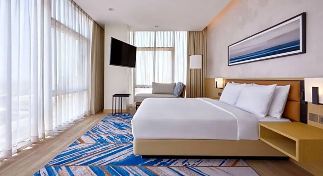 Двухместный номер Standard c 1 комнатой с видом на город Courtyard by Marriott Jubail