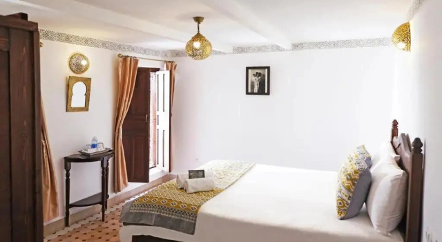 Номер Standard с видом на внутренний двор Riad Alassala Fes