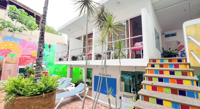 Двухместный номер Standard с балконом и с красивым видом из окна ITH Sayulita Amazing Surf Hostel