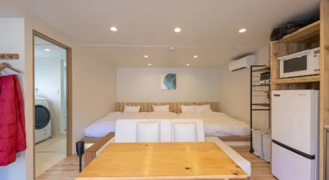 Кровать в общем номере SEN RETREAT CHIKATSUYU - Kumano Kodo Gateway