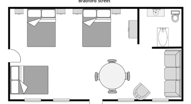 Трёхместный номер Standard с видом на сад Gifford House