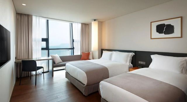 Семейный номер Standard с видом на океан Shilla Stay Busan Haeundae