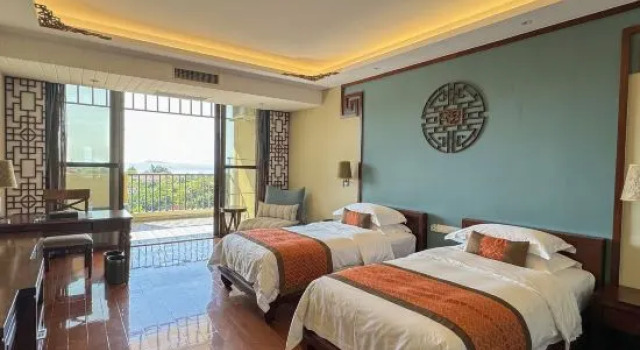 Одноместный люкс Premier с видом на море Курорт Luhuitou State Guesthouse