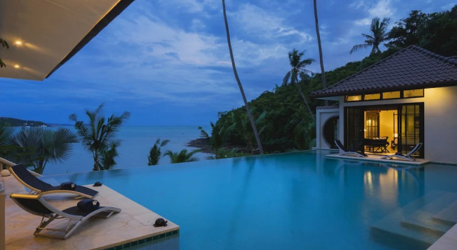 Вилла с 4 комнатами Beach Front Luxury Villa Hai Leng